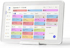 Mezed 21.5 Inch Digital Calendar, Touchscreen Wall‑Mount, White by Mezed
