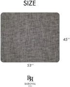 BARoyal Office Chair Mat for Hardwood Floor Under Desk Computer Rolling Chair Mat for Wood/Tile Floor Non-Slip Heavy Duty Desk Rug PVC Plastic Hard Floor Protector 45" x 53"(Gravel) - Image 6