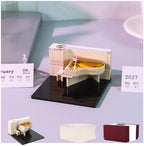 Time Piece Calendar, 3d Memo Pad Creative Desk Calendar, Room Decor Aethetic Gift (White Piano 2027 Calendar) by Sotzac