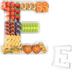 13.8" Acrylic Letter Charcuterie Tray,Fillable Alphabet Box (Letter E) by Tdsuco