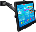Mount-It! Carbon Fiber Car Headrest Tablet Holder, Back Seat iPad & Tablet Mount for Kids, Adjustable 7–11 Inch Rear Seat Holder for Galaxy & Fire Tablets, Road Trip Travel Mount by Mount-It