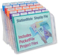 Ultimate Office Step UP File Desktop Organizer Plus 25 Color Poly Folders by UltimateOffice