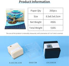 3D Memo Pad Tree Model Colorful 3D Sticky Notes Paper Notes,3D Art Notepad with Pen Holder (The Spring Tree) - Image 6