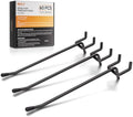 INCLY 60 Pack 6 Inch Black Pegboard Hooks, 1/4" Heavy Duty by INCLY