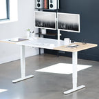 VIVO White/Light Wood 71 x 30 in Table Top, DESK-TOP72-30WC - Image 2