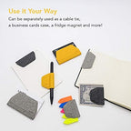 LHiDS Magnetic Business Portfolio Lite Resume Padfolio Organizer with Clipboard, Paper Clip, Writing Pad, Pen/Card Holder, Magnetic Closure for Work, School and More (Black, A4/Letter) - Image 4