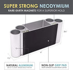 Glassboard Studio Magnetic Dry Erase Marker Holder - Aluminum Organizer with Powerful Neodymium Magnets for Magnetic Glassboards, Whiteboards, Refrigerator, Locker - White board Accessories & Storage - Image 3