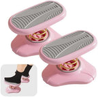 Foot Rest Under Desk ，Ergonomic Foot Stool Under Office Desk - Rocking for Fidgeters，Effectively Relaxes The Leg Muscles，Detachable and Easy to Assemble，2 Pieces Pink by Unknown
