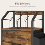 MAHANCRIS Small File Cabinet, Rolling Filing Cabinet for Under Desk - Image 4