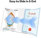 NIUBEE Acrylic Sign Holder 8.5 x 11 Vertical L-Shape Flyer Stand 6 Pack - Image 4