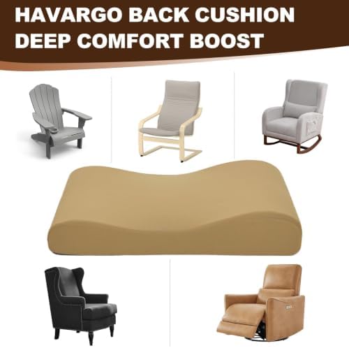 2-in-1 Neck Pillow Lumbar Support Pillow for Recliner Couch & Nursery Glider Chairs- High-Resilient Foam Cushion Ergonomic Back Support for Comfort in Rocking, Feeding, Nursing Brown L - Image 7