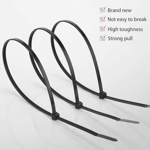 500 Pack Long Zip Ties Heavy Duty, Large Cable Ties, Black, 24 Inch - Image 4