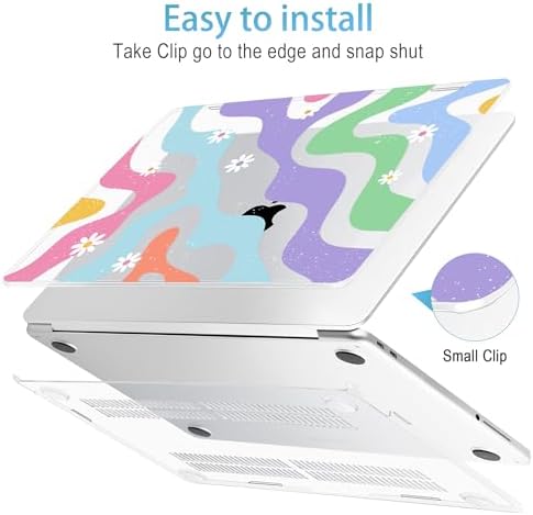 Mektron Case for 2026 MacBook Neo 13-inch A18 Pro chip A3404 Laptop Cover with 13-inch (Diagonal) Liquid Retina Display+ Keyboard Cover+ Screen Protector, Colorful Wave - Image 5
