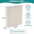 Standard View 3 Ring Binder, Beige Black Polka Dot Durable Flexible Portable Waterproof Hardcover 1.5 Inch D Rings 500-Sheet Capacity Organizer 2PC - Image 6