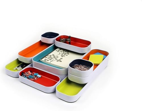 Three by Three Seattle Metal Drawer Organizer Tray Set, 10-Pc (Assorted) - Image 7