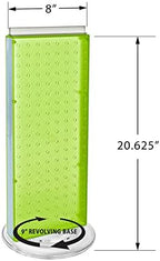 Azar 700508-GRE 8-Inch W by 20-Inch H Revolving Green Pegboard Counter Unit, Green - Image 2