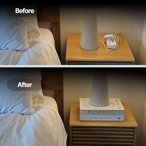 Decorative Cable Management Box - Book Shape Cord Organizer Box with Magnetic Closure for Home & Office (GoghMonet, Standard) - Image 5