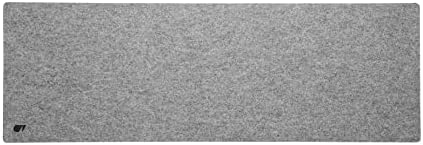 Oakywood Craft 100% Merino Wool Felt & Cork Desk Mat Sustainable, Handmade Wool Felt Desk Pad with Cork Base for Comfort and Stability Grey 90x30cm (35,4x11,8 in) by Oakywood