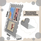 Gueevin 2 Pcs Magnet Board Magnetic Display Stand for Table, Silver, Small - Image 3