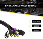 Kable Kontrol Vortex Spiral Cable Wrap - 1/8” Inch 100’ Feet Long - Hose Protector Flexible Polyethylene Wire Conduit Tubing Cable Sleeve Cord Cover to Organize Wires – Natural - Image 2