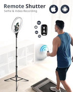 UBeesize 12" LED Ring Light with 62" Tripod Stand, Phone Holder & Remote - Image 5