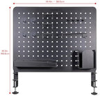 ENHANCE Metal Pegboard Desk Organizer (18 x 14 in) Clamp On Desk Peg Board with 14 Attachments, Pegboard Shelf and Pegboard Hooks, Desktop Organizer for Home Office, Crafts, or Gaming Setups - Image 2