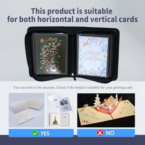 84 Pkt 5x7 Greeting Card Organizer, Christmas Card Storage Album - Image 6