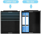 File Organizer Box with Lids, Collapsible File Folder Organizer - Image 4