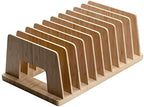 MobileVision Bamboo Desktop File Folder Organizer and Paper Tray, 10 Slots - Image 6
