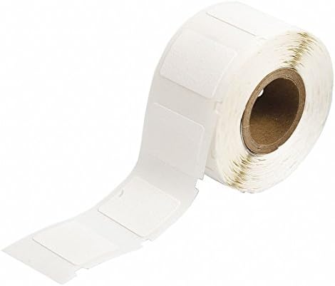 Brady WML-511-502 I.D. PRO Plus LS2000 and BradyMarker 0.75" Height, 1" Width, B-502 Repositionable Vinyl Cloth White Color XC Plus Printer Labels (250 Per Roll) by BradyCorp