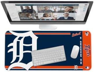 SOAR MLB Official Established Primary Logo Wordmark Home Office Desk Pad Mouse Pad Mat 35" x 16" (Detroit Tigers, Detroit Tigers) by OuterstuffFIFAWorldCup