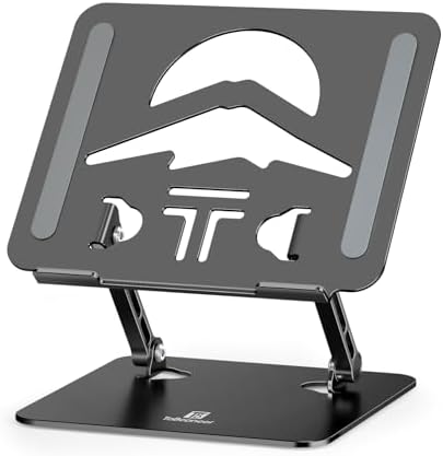Z-Shaped Laptop Stand for Desk Fits 10"-16" Notebook, Black by ToBeoneer