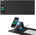 Mouse Pad with Magnetic Wireless Charging & Adjustable Phone Stand by abcmat