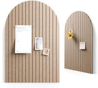 Large Arched Felt Bulletin Board 35.4''×23.6'', Taupe by FLUXYNARA