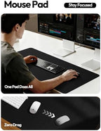YSAGi Leather Desk Pad Protector, Office Desk Mat, Large Mouse Pad, Non-Slip PU Leather Desk Blotter, Laptop Desk Pad, Waterproof Desk Writing Pad for Office and Home (Black,55" x 17.2") - Image 5