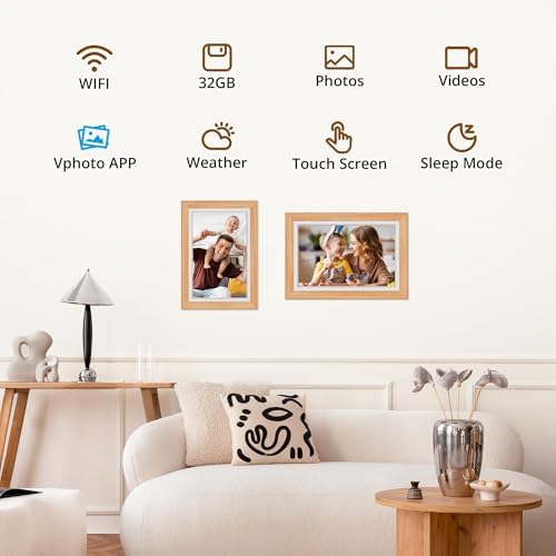 Dragon Touch Digital Picture Frame WiFi 10 inch IPS Touch Screen Digital Photo Frame Display, 32GB Storage, Auto-Rotate, Share Photos via App, Email, Cloud, Classic 10 - Image 4