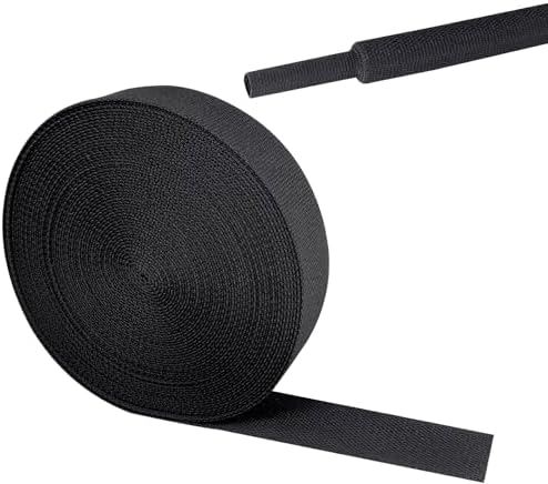 2 in 1 Heat Shrink Braided Sleeving Fabric Tubing 3/4"-40FT by Sunnarepoon