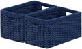 joybest Wicker Baskets for Shelves, Hand-woven Storage Baskets Green by joybest
