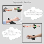Cloud Mouse Pad Keyboard Wrist Rest 4PCS Extended Large Galaxy Desk Mat Pad Set Memory Foam Non-Slip Cute Ergonomic Gaming Mouse Pad Wrist Support for Computer Laptop Home Office Black - Image 5