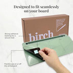 Birch Desktop Glass Whiteboard with Magnetic Weekly Calendar – Dry Erase Board, Keyboard Stand, Hidden Storage, Adjustable Dividers, 3 Markers & Eraser – Office, Home, School – Moss - Image 5