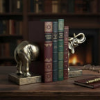 Elephant Book Ends Decorative Bookends for Shelves, Animal Elephant Bookends for Bookshelf Decor, Decorative Book Stoppers for Home Office Library - Image 2