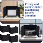 24 Pcs Privacy Folders for Students Testing, Stylish, Black - Image 6