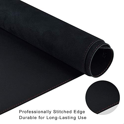 ZORESYN PU Leather Desk Mat 70.9" x 23.6" Black - Image 5