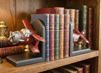 Bellaa Airplane Bookends, Biplane, Aeronautical, Wright Flyer Aircraft - Image 2