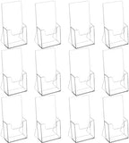 MaxGear Acrylic Brochure Holder, 4 Inch Countertop Display Holder, 12 Pack by MaxGear