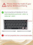 Seorsok Compatible with MacBook Air 15 inch Case 2026 2025-2023 Release M5 A3448 M4 A3241 M3 A3114 M2 A2941 Touch ID,Elegant Leather Plastic Hard Shell Case with Keyboard Cover,Brown No Logo Cutout - Image 3