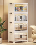 OlarHike 48QT Storage Bins with Lids for Home, Closet, Dorm, Room, 4 Pack by OlarHike