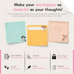 12 Pack Accordion Style Sticky Notes with Dog Holder | 3" x 3" Dog Post It Notes for School (50 Sheets Each) | Resin Made Cute Memo Pad Note Holder (12 Pack Sticky Notes with Holder) - Image 5