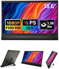 Portable Monitor 15.6" for Laptop, 1080P FHD IPS Travel Screen Display by Unknown