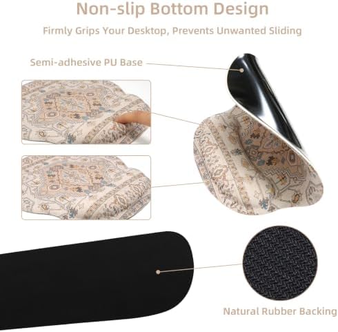 Mousepad Set，Keyboard Mat+Wrist Support Mouse Pad+Wrist Rest Pad+Coaster - Image 4